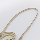 Miu Miu Hand Bag Leather 2way Cream Gold Auth yk21073A-10