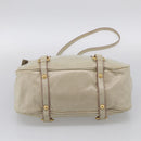 Miu Miu Hand Bag Leather 2way Cream Gold Auth yk21073A-12