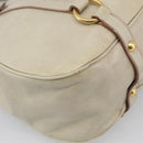 Miu Miu Hand Bag Leather 2way Cream Gold Auth yk21073A-16