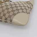 GUCCI GG Canvas Jackie Hand Bag Beige Gold 001 4057 Auth yk21074A-10