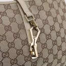 GUCCI GG Canvas Jackie Hand Bag Beige Gold 001 4057 Auth yk21074A-14