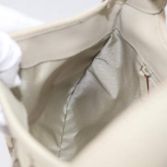 GUCCI GG Canvas Jackie Hand Bag Beige Gold 001 4057 Auth yk21074A