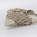 GUCCI GG Canvas Jackie Hand Bag Beige Gold 001 4057 Auth yk21074A-5