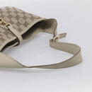 GUCCI GG Canvas Jackie Hand Bag Beige Gold 001 4057 Auth yk21074A-7