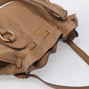 Miu Miu Shoulder Bag Leather Brown Gold Auth yk21076SAM-6