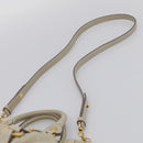Miu Miu Hand Bag Leather 2way Beige Gold Auth yk21079SAM-10
