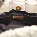 Miu Miu Hand Bag Leather 2way Beige Gold Auth yk21079SAM-18