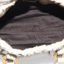 Miu Miu Hand Bag Leather 2way Beige Gold Auth yk21079SAM-19