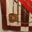 HERMES Carre 90 Scarf "Clic Clac" Silk Red Auth yk21080M-20