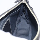 Coach Signature Accessory Pouch Canvas Black Silver Auth yk21082A-20