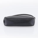 Coach Signature Accessory Pouch Canvas Black Silver Auth yk21082A-9