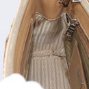 PRADA Galleria Hand Bag Canvas Leather 2way Beige Silver Auth yk21083SAV-21