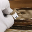 PRADA Galleria Hand Bag Canvas Leather 2way Beige Silver Auth yk21083SAV-25