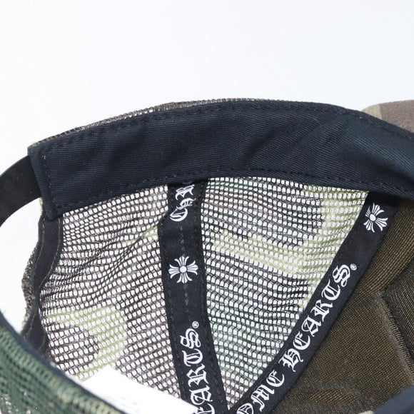 Chrome Hearts camouflage Cap polyester Khaki Silver Auth yk21084M