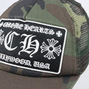 Chrome Hearts camouflage Cap polyester Khaki Silver Auth yk21084M-7