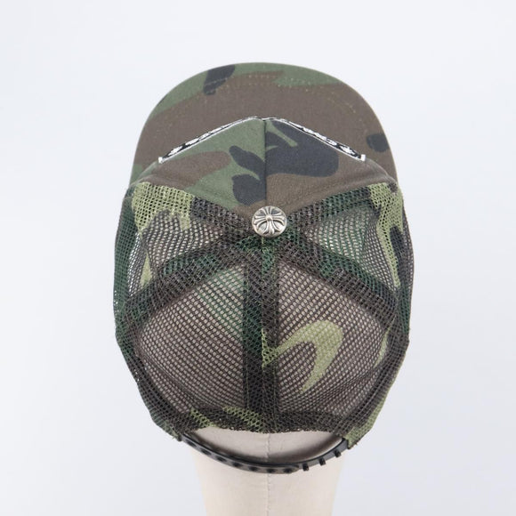 Chrome Hearts camouflage Cap polyester Khaki Silver Auth yk21084M