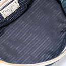 PRADA Hand Bag Denim Blue Gold Auth yk21085V-20
