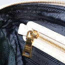 PRADA Hand Bag Denim Blue Gold Auth yk21085V-23