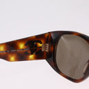 CHANEL Sunglasses Plastic Brown Gold CC Auth yk21087M-11