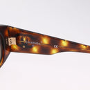 CHANEL Sunglasses Plastic Brown Gold CC Auth yk21087M-13