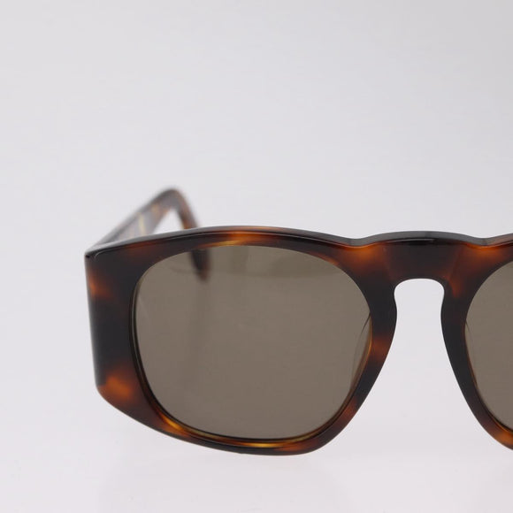 CHANEL Sunglasses Plastic Brown Gold CC Auth yk21087M