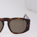 CHANEL Sunglasses Plastic Brown Gold CC Auth yk21087M-5