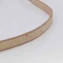 Miu Miu Madras Hand Bag Leather 2way Beige Silver Auth yk21091-13