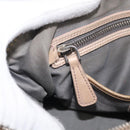 Miu Miu Madras Hand Bag Leather 2way Beige Silver Auth yk21091-28