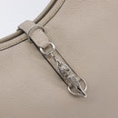 HERMES Trim 31 Shoulder Bag Fjord Leather Gray Silver Auth yk21092SAM-16