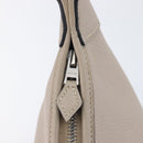 HERMES Trim 31 Shoulder Bag Fjord Leather Gray Silver Auth yk21092SAM-19