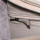 HERMES Trim 31 Shoulder Bag Fjord Leather Gray Silver Auth yk21092SAM-23