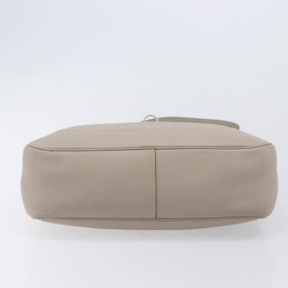 HERMES Trim 31 Shoulder Bag Fjord Leather Gray Silver Auth yk21092SAM