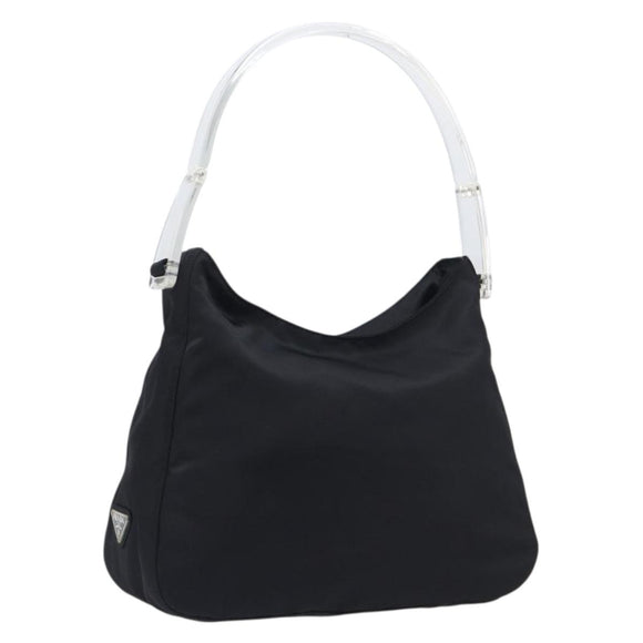 PRADA Shoulder Bag Nylon Black Auth yk21100A
