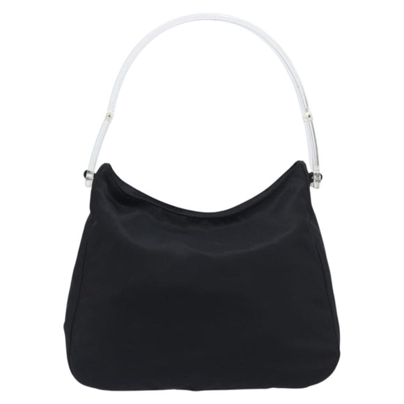PRADA Shoulder Bag Nylon Black Auth yk21100A