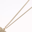 CHANEL COCO Mark Necklace Metal Gold Tone CC Auth yk21103M-10