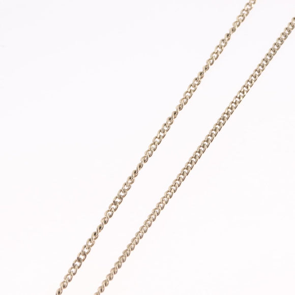 CHANEL COCO Mark Necklace Metal Gold Tone CC Auth yk21103M