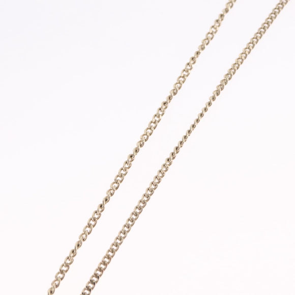 CHANEL COCO Mark Necklace Metal Gold Tone CC Auth yk21103M