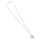 CHANEL COCO Mark Necklace Metal Gold Tone CC Auth yk21103M-2