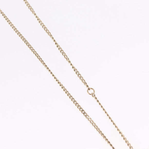 CHANEL COCO Mark Necklace Metal Gold Tone CC Auth yk21103M