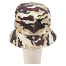 PRADA Camouflage Bucket Hat Nylon M Brown Auth yk21105V-3
