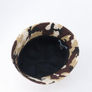 PRADA Camouflage Bucket Hat Nylon M Brown Auth yk21105V-8