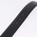 GUCCI Belt Leather 33.9 Black Gold Auth yk21106V-10