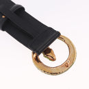 GUCCI Belt Leather 33.9 Black Gold Auth yk21106V-12