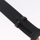 GUCCI Belt Leather 33.9 Black Gold Auth yk21106V-13