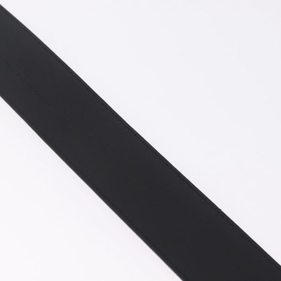 GUCCI Belt Leather 33.9 Black Gold Auth yk21106V