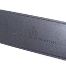 GUCCI Belt Leather 33.9 Black Gold Auth yk21106V-21