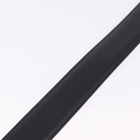 GUCCI Belt Leather 33.9 Black Gold Auth yk21106V