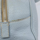 PRADA Hand Bag Leather 2way Blue Silver Auth yk21107A-14