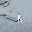 PRADA Hand Bag Leather 2way Blue Silver Auth yk21107A-16