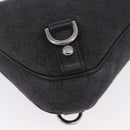 GUCCI GG Canvas Abbey Hand Bag Black Silver 268637 Auth yk21109V-10